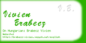 vivien brabecz business card